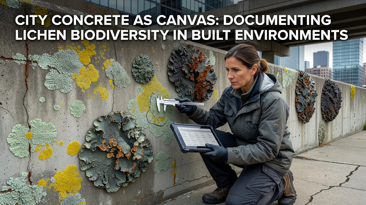 City Concrete as Canvas: Documenting Lichen Biodiversity in Built Environments
