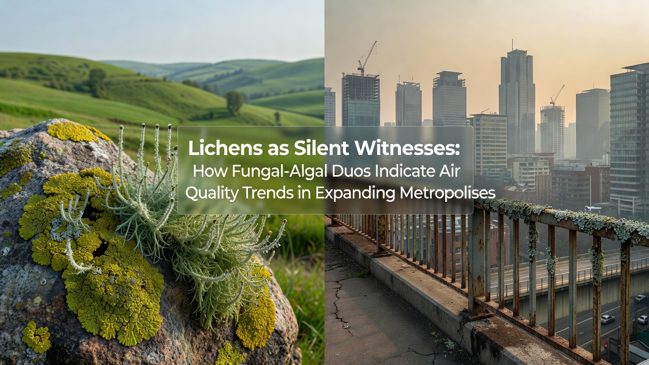 Lichens as Silent Witnesses: How Fungal-Algal Duos Indicate Air Quality Trends in Expanding Metropolises